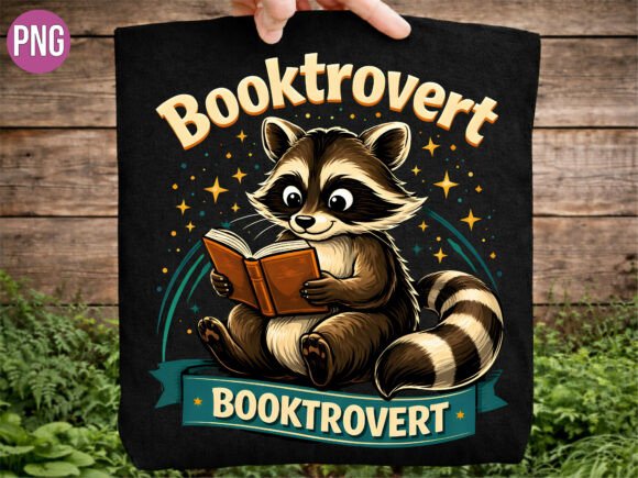 Booktrovert Raccoon Reading T-shirt PNG: A Guide to High-Quality Digital Design