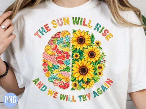 Bringing Awareness to Life with the Sunflower Brain Mental Health PNG