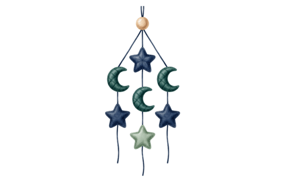 Bringing Magic to Life with Hanging Stars for Baby Png Clipart