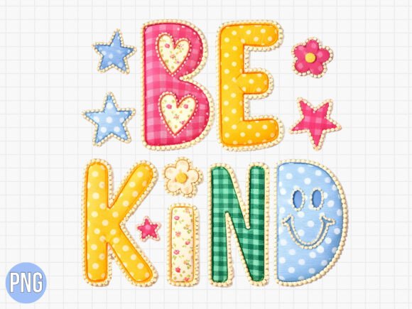Bringing Retro Warmth to Modern Designs with the Be Kind Positive Quote Patch PNG