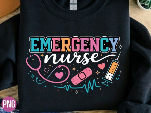 Colorful Emergency Nurse ER PNG: A Versatile Digital Asset for Modern Creators