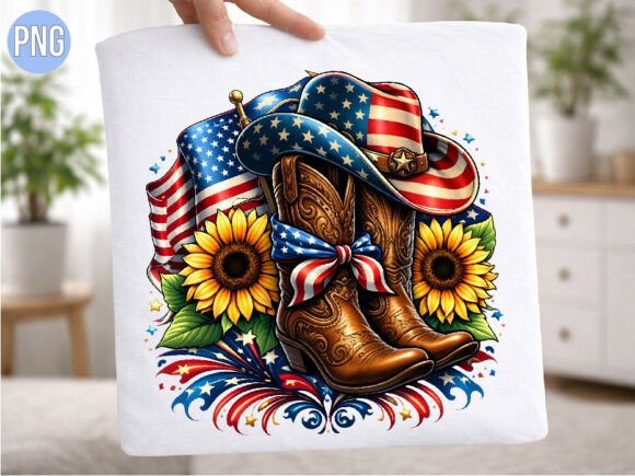 Designing with the American Flag Cowboy Boots Sunflower PNG: A Guide for Creators