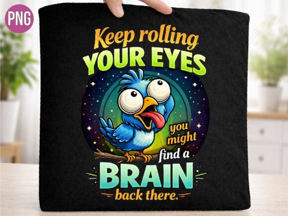 Evaluating the Funny Bird Rolling Eyes Sarcasm PNG for Digital Design