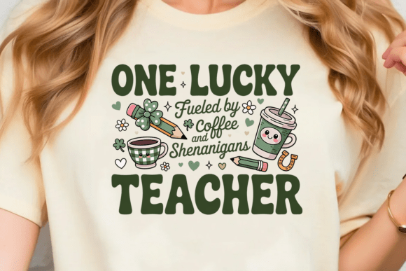 Evaluating the One Lucky Teacher St Patricks Shirt Digital Design for Creative Projects