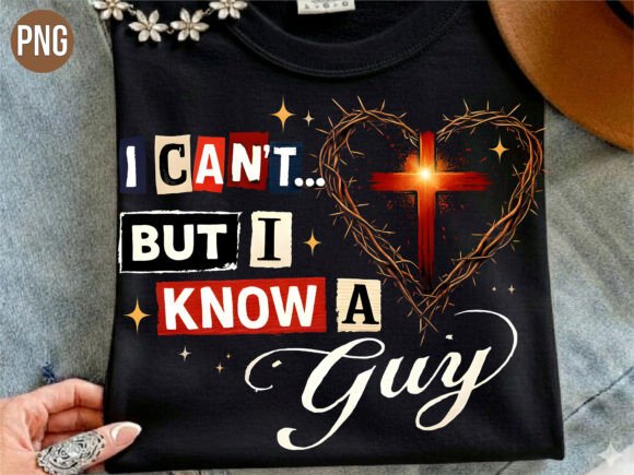 I Know a Guy Christian Cross Shirt PNG
