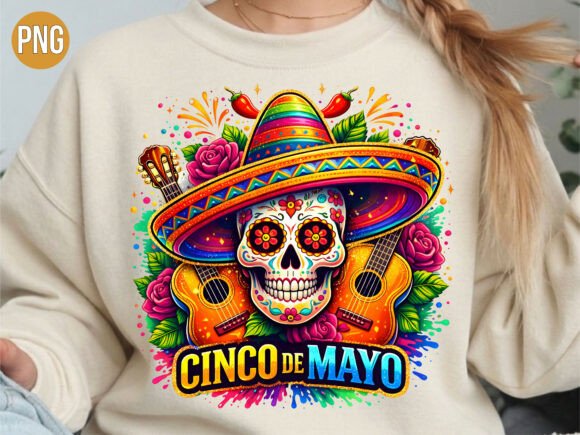 Mastering Cinco De Mayo Floral Skull Hat PNG Designs for Professional Print Projects