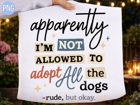 Not Allowed to Adopt All Dogs PNG: High-Resolution Digital Assets for Modern Print on Demand