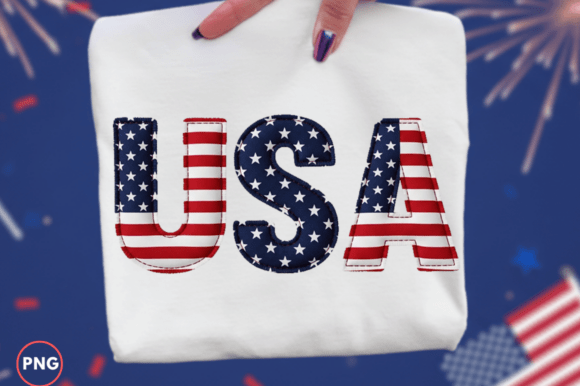 Patriotic USA Flag Design for 4th of July