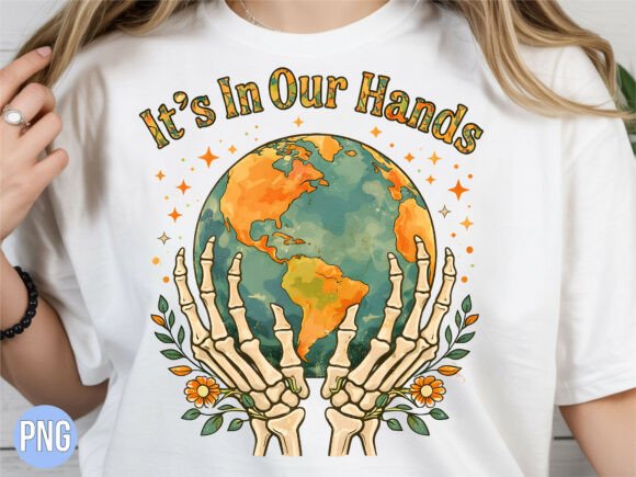 Strategic Branding with the Its in Our Hands Retro Earth Day PNG