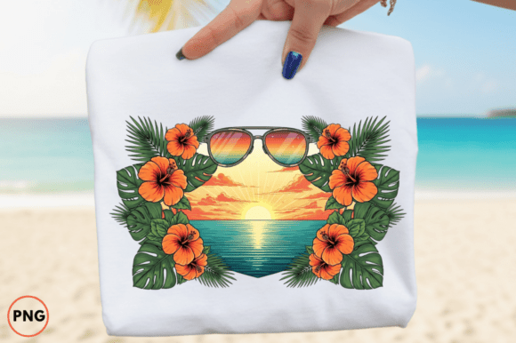 Unlocking Creativity: The Power of Tropical Sunset Floral Frame Sublimation Designs